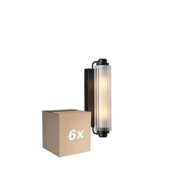 Multipack 6x Nordlux Nimal Luz De Pared Plástico Negro | Apta para E14 Última Oportunidad