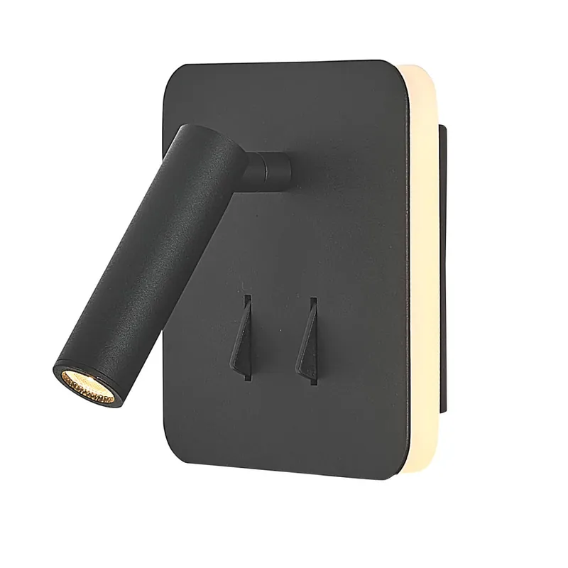 MANTRA CAYMAN Aplique negro cuadrado con lector Precio Reducido