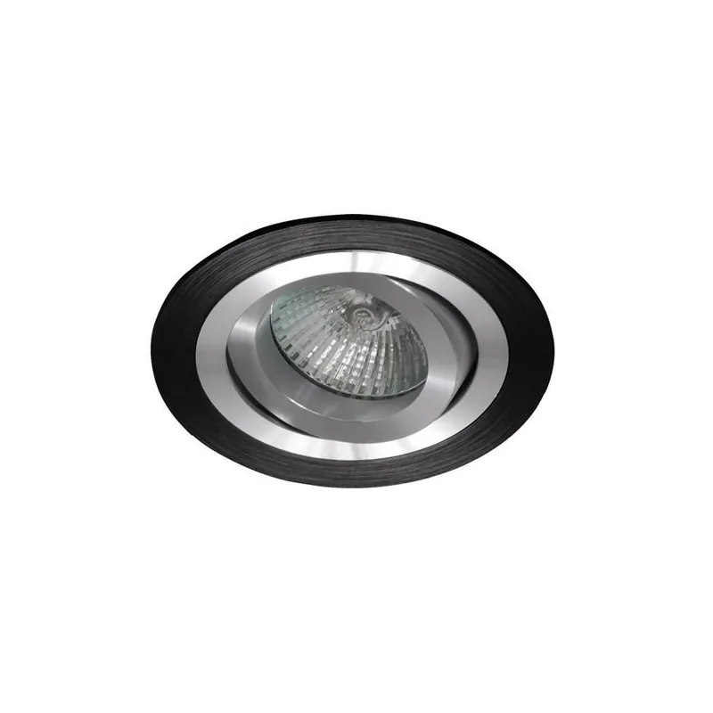 Última Versión INCOLAMP EMPOTRABLE DE TECHO REDONDO ALUMINIO NEGRO