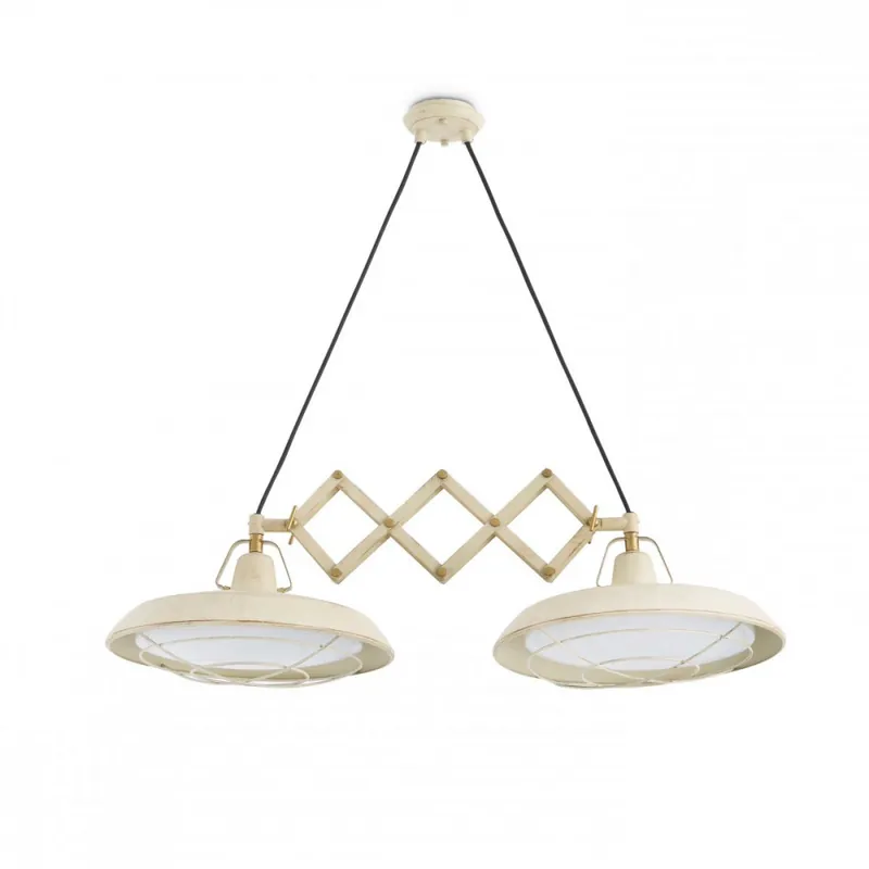 FARO PLEC Colgante Extensible doble blanco Oferta Limitada