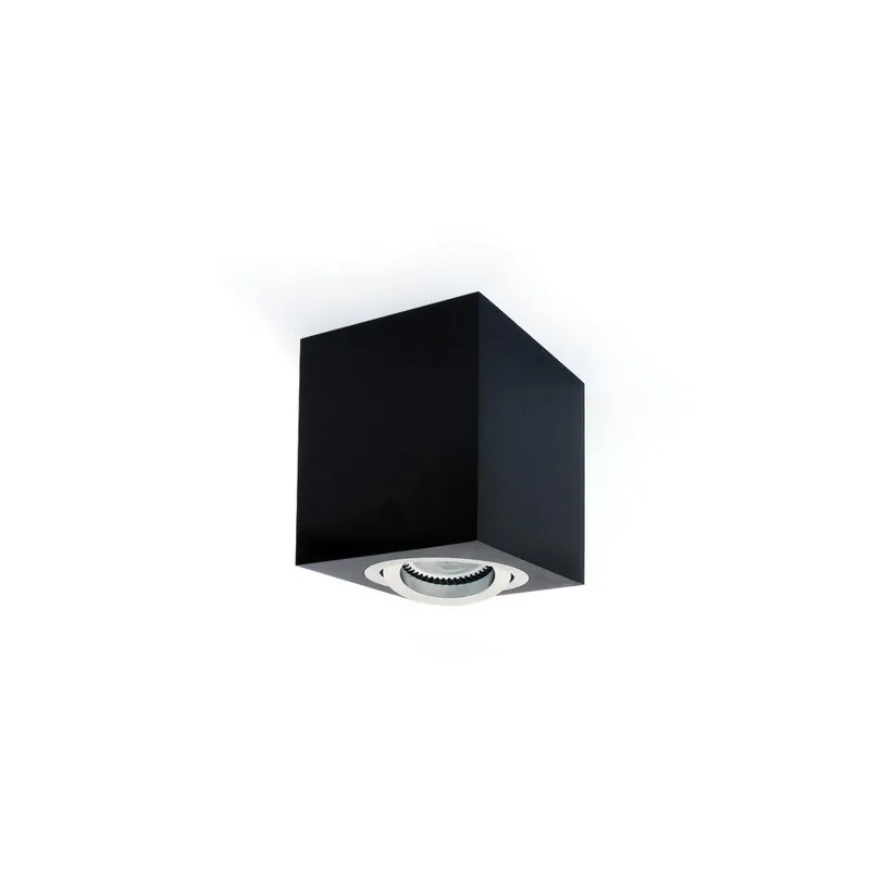 Oferta ONE LIGHT Plafón Orientable Cuadrado Negro
