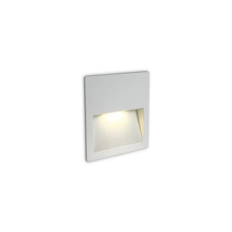 Última Versión ONE LIGHT Empotrable cuadrado blanco 4W