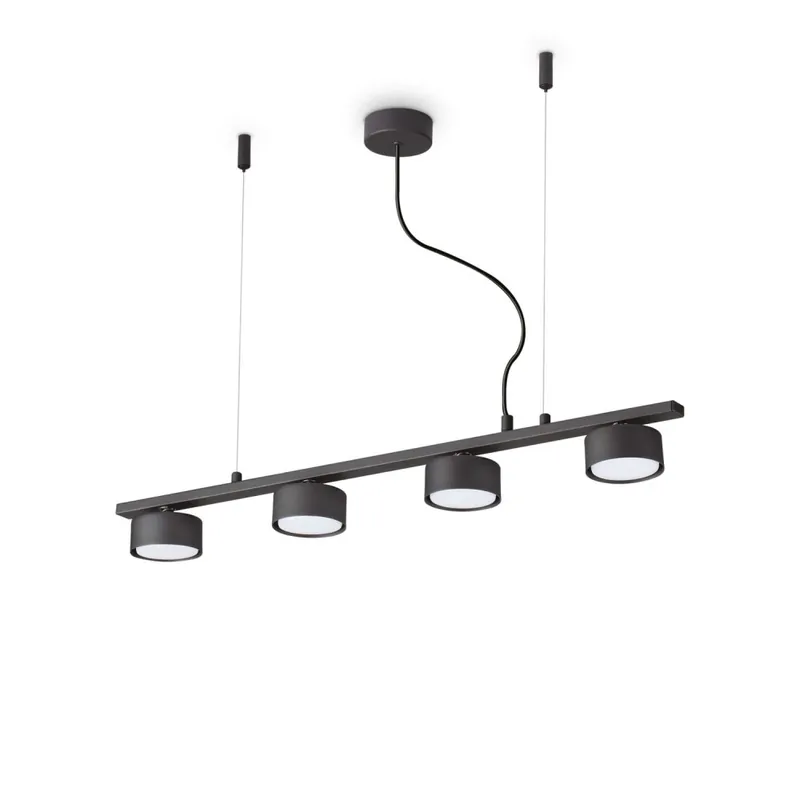 Liquidación IDEAL LUX MINOR LINEAR SP4 Colgante Negro
