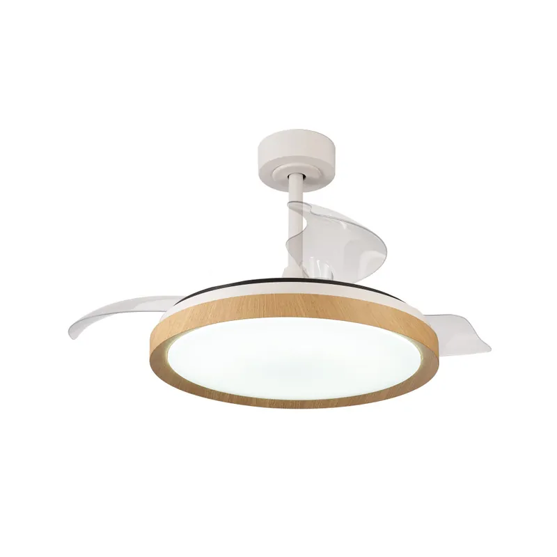 Devolución Gratuita MANTRA MISTRAL Plafón Ventilador Blanco-Madera