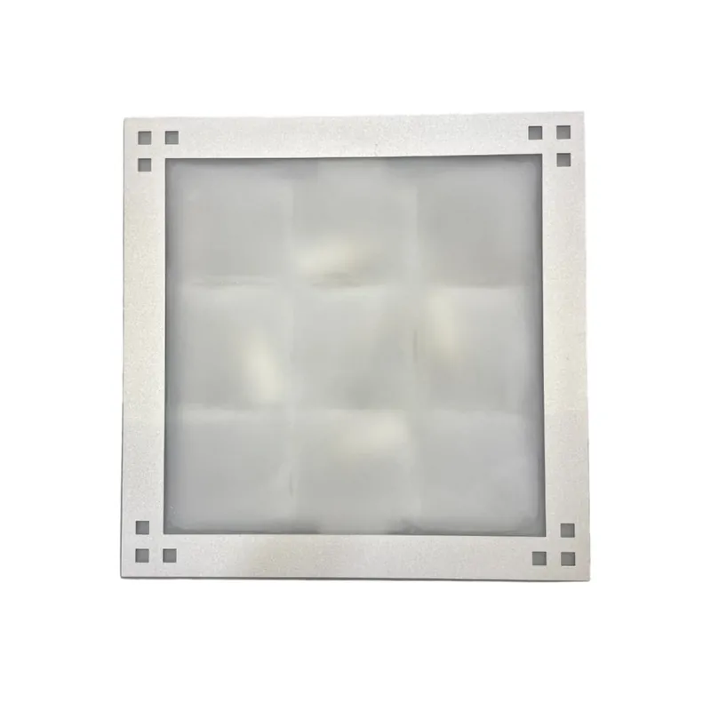 NOVOART Plafón Cuadrado Plata 34cm Promoción