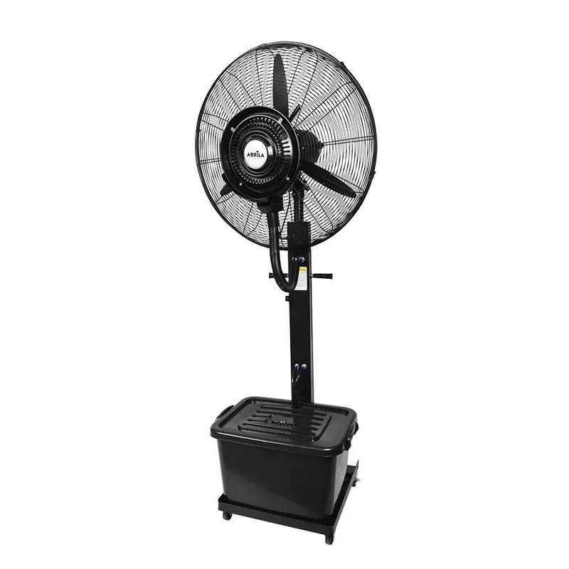 Marca Reconocida FABRILAMP DILUVIO Ventilador Negro Con Nebulizador