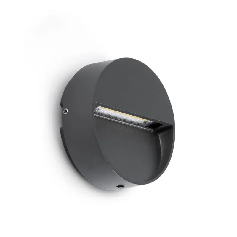 Oferta De Temporada FARO DUNE R Aplique Redondo Gris Oscuro 3W 4CCT