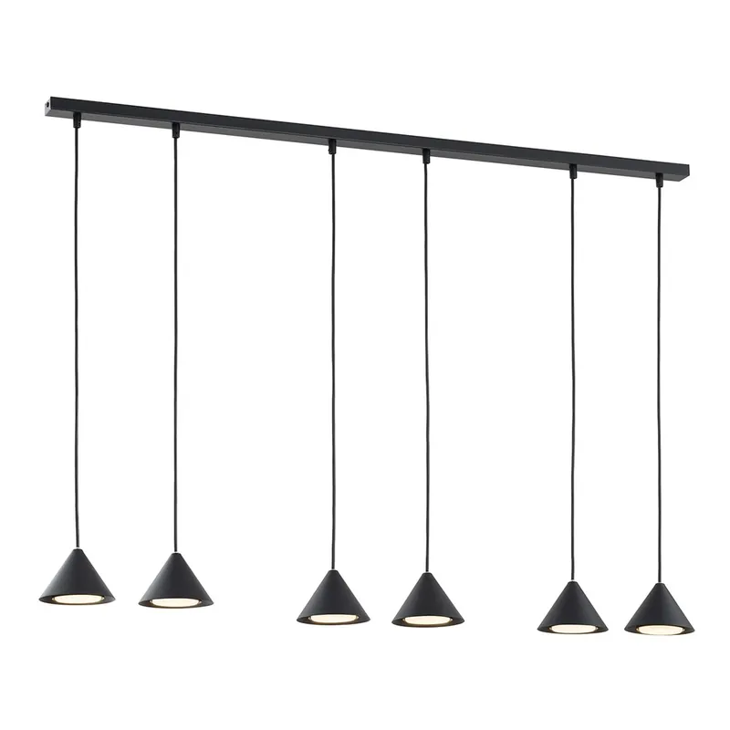 Ordenar Ahora Mismo Lámpe de plafond Lout Noir (6 lumieres)