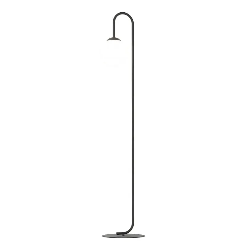 Lampe sur pied Malvi noire. A Buen Precio
