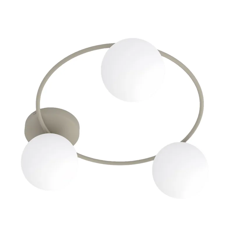 Precio Reducido Lampe de plafond Buga Moka Opale (3 lumières)