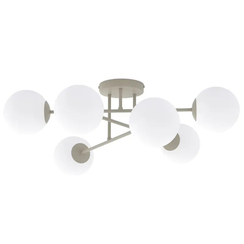 Lampe de plafond Drin Moka Opale (6 lumières) Marca Reconocida