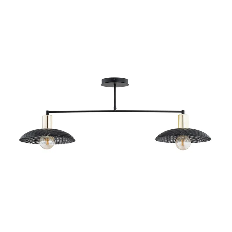 Lámpara de techo Cima Negro (2 luces) Garantía De Devolución De Dinero