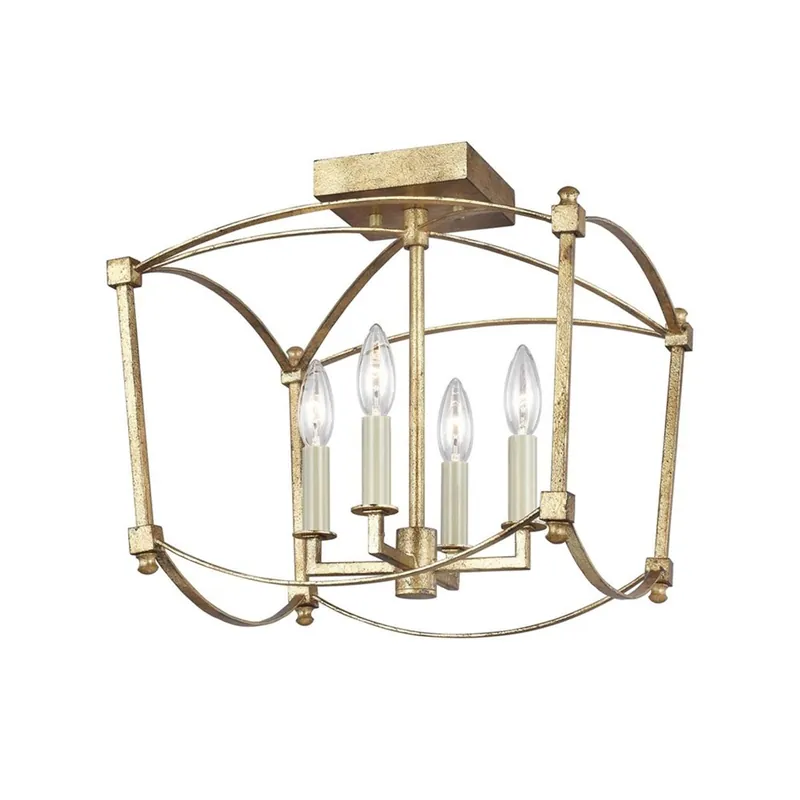 Marca Reconocida Plafón de techo Thayer (4 luces)