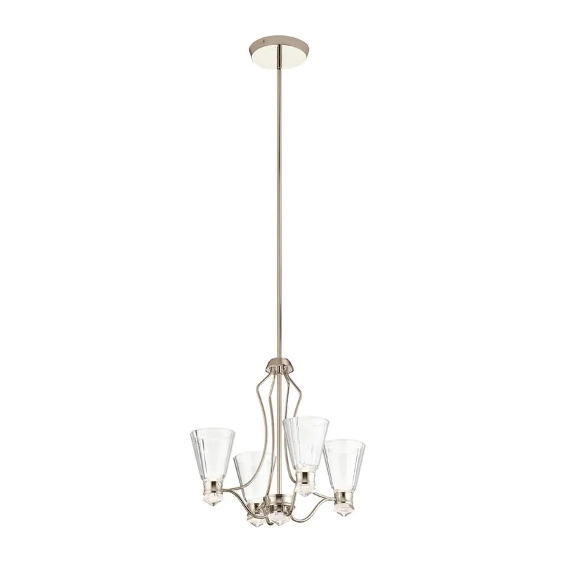 Disponible Ahora Lámpara de araña LED para baños Kayva (4x6W)