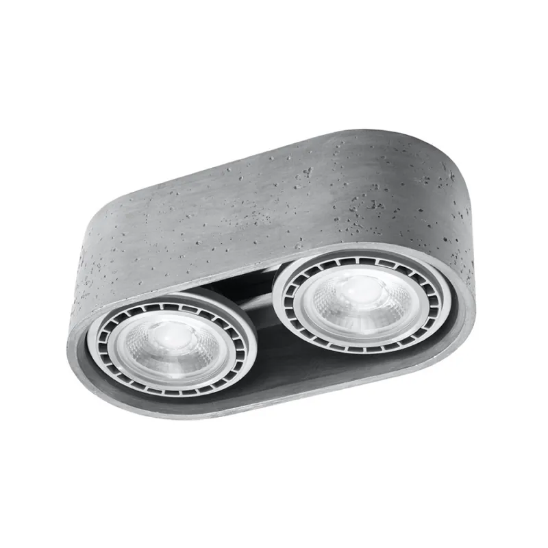 Económico Foco de superficie Noto 2 luces