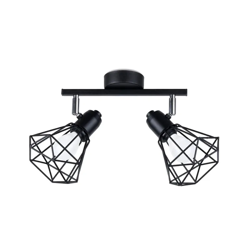 Regleta Mozosa negro, 2 luces Garantía De Devolución De Dinero
