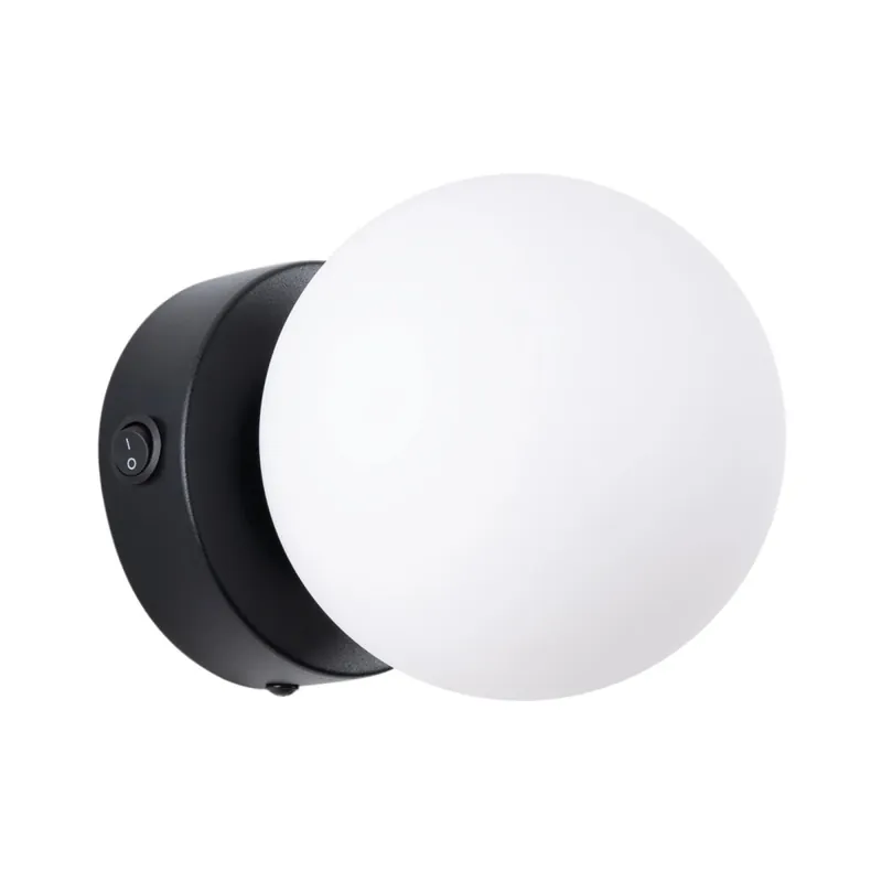 Envío Exprés Aplique de pared Vaba negro, 1 luz