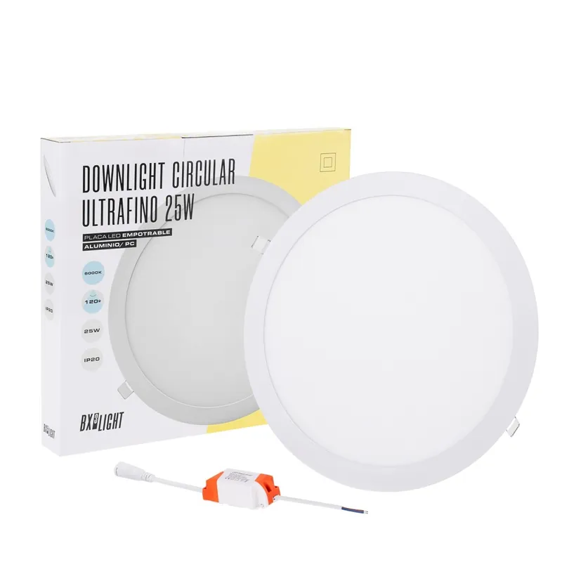 Placa LED 25W 2000Lm 4200ºK Circular 40.000H Directo De Fábrica