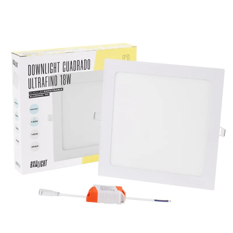 Compra Ahora Placa LED 18W 1350Lm 3000ºK Cuadrada 40.000H