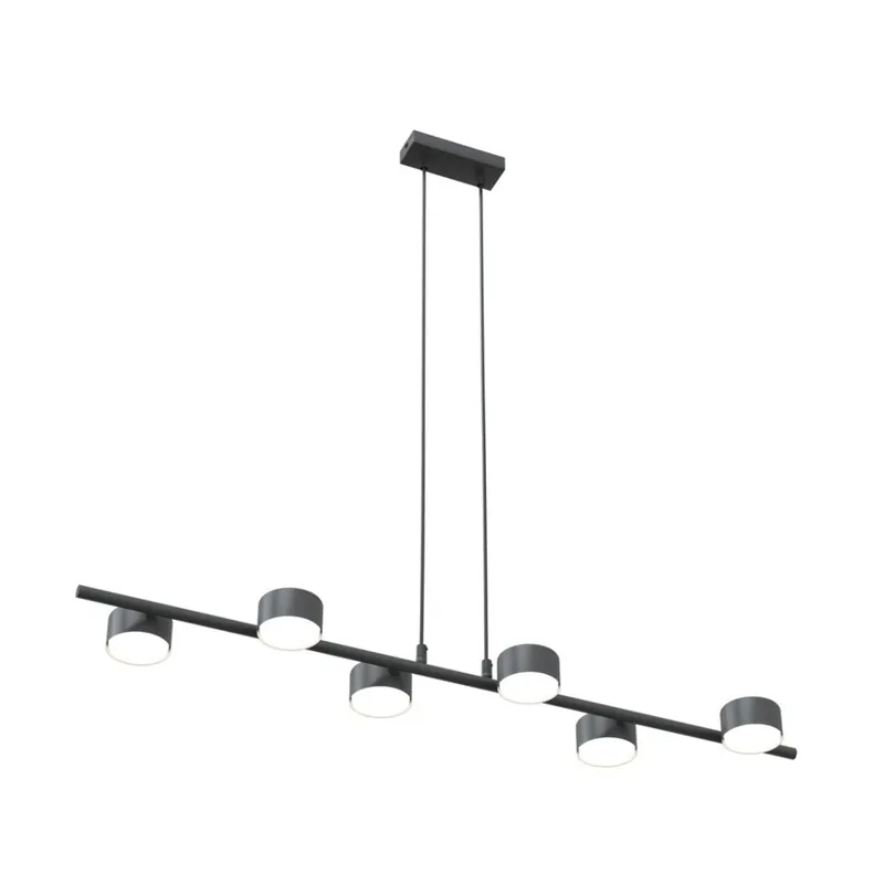 Lámpara colgante Kelvo negro (6 luces) Precio Económico