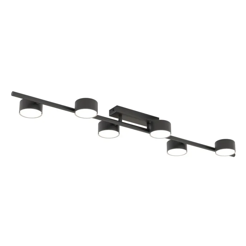 Entrega Rápida Lámpara de techo Kelmi negro (6 luces)
