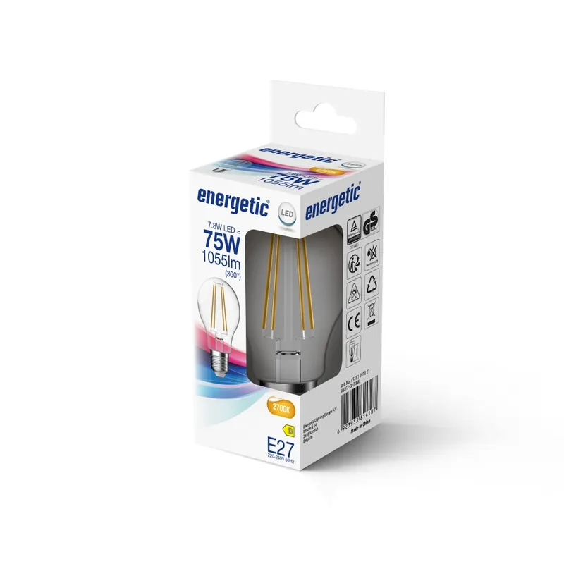 Rebajas Bombilla LED E27 A60 2700K (7.8W)