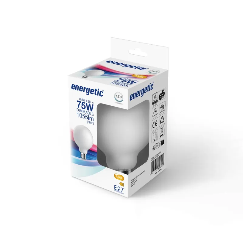 Bombilla LED E27 G95 2700K Dim (8.5W) Envío Exprés