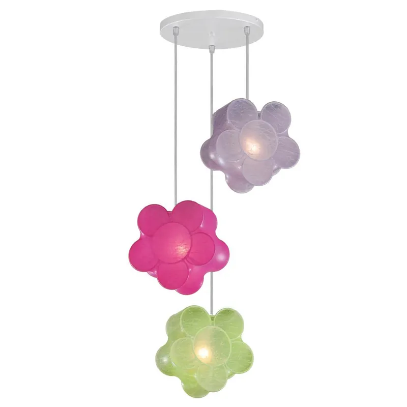Lámpara colgante Flores (3 luces) Certificado