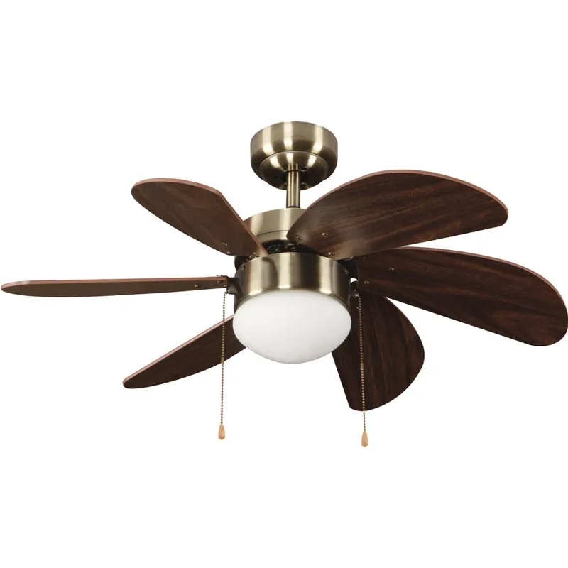 Ventilador de techo con luz Basic Marrón Oferta Limitada