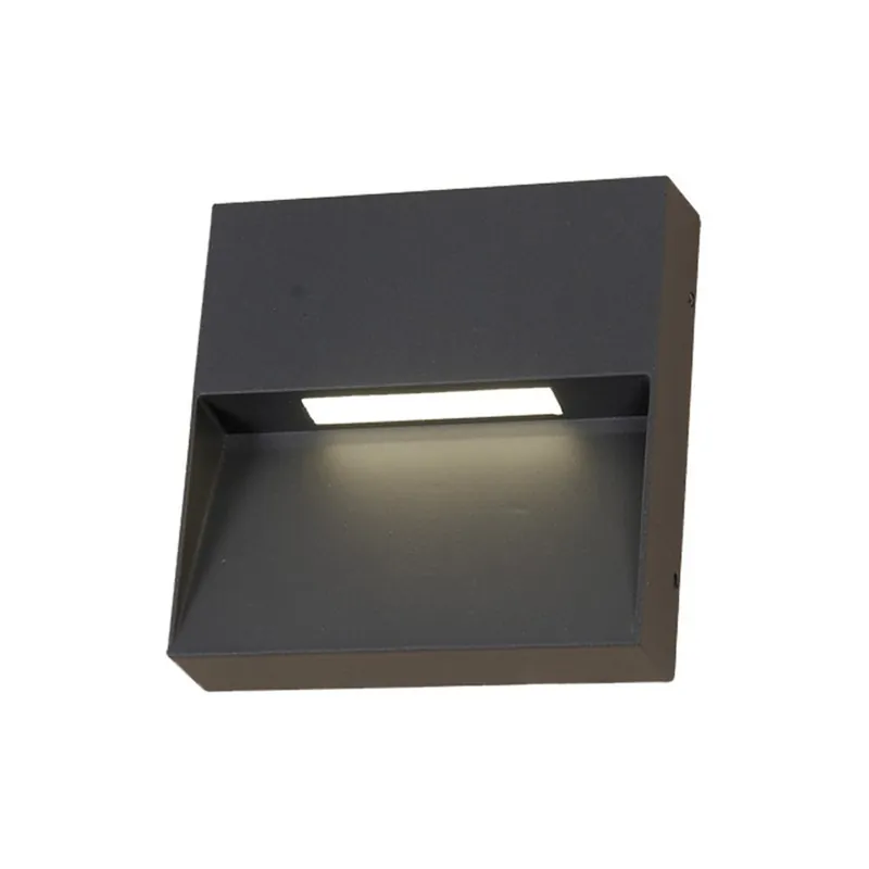 Aplique de exterior LED Kamal color negro (3W) Alta Calidad