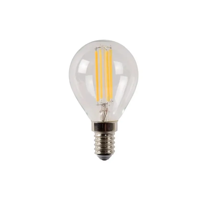 Bombilla filamentos LED E14 Transparente P45 (4W) Última Versión