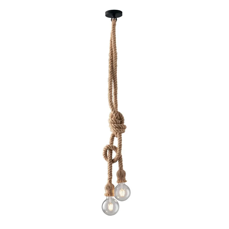 Certificado Lampe suspendue en chanvre Rope (2 Lumières)