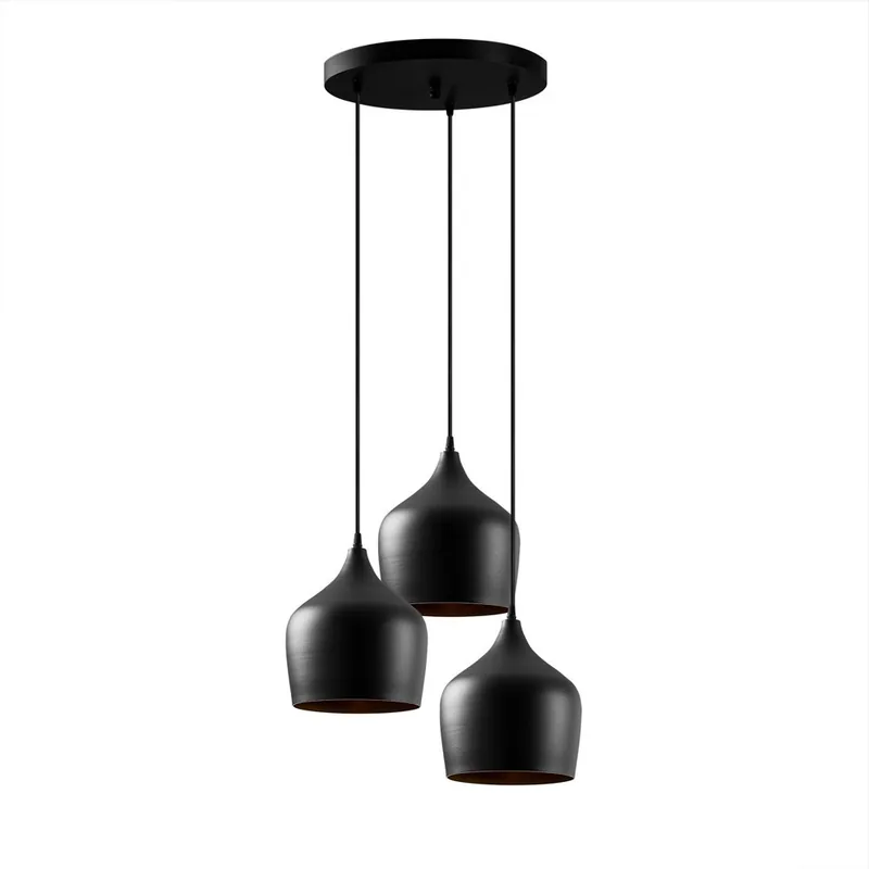 Lampe de suspension Momo 22 Noir (3 lumieres) Ordenar Ahora Mismo