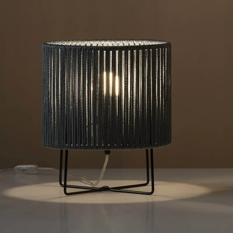 Lampe de table Coneli Noir Precio Rebajado