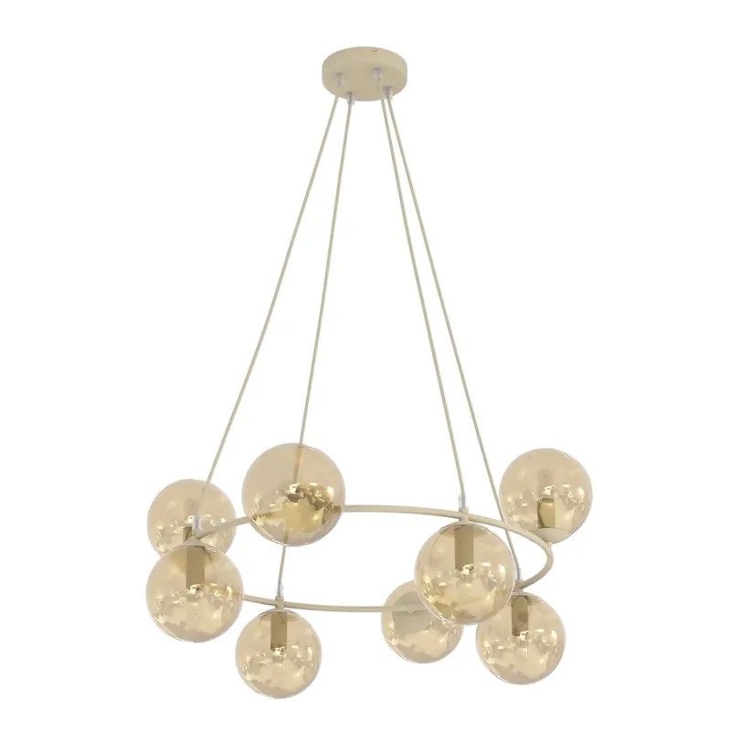 Marca Reconocida Lámpara colgante Ibar Ámbar (9 luces)