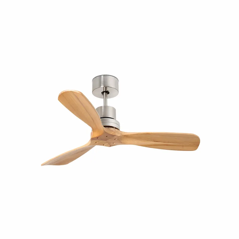 Ventilador de techo sin luz Faro Mini motor DC palas de madera pino Ø107cm 3 palas 33509DC Gran Oferta