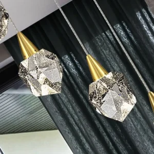Súper Precio Lámpara de techo colgante Schuller Aquaria 6 luces oro mate 3000K Ø39cm