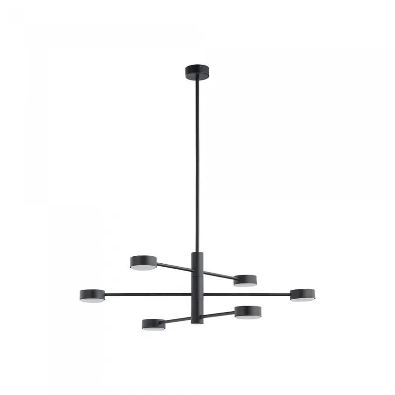 Lámpara de techo negro 6 luces Nowodvorski ORBIT 7946 Solo Por Tiempo Limitado