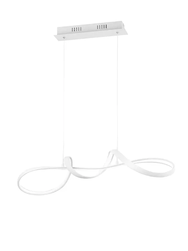 Popular Lámpara de techo colgante Trio Perugia LED blanco mate 4000K regulable 150cm R