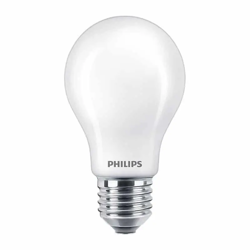 Oferta Bombilla de filamento Philips mate 40W A60 E27 2700K-3000K (Cálida) 470lm