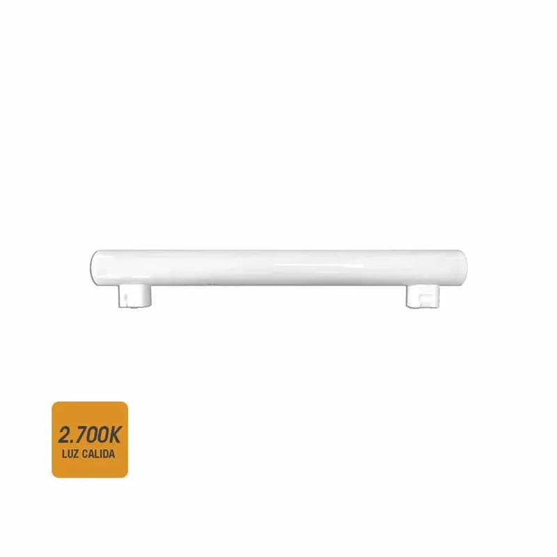 BOMBILLA LINESTRA LED 7W 500 LUMENS 2.700K LUZ CALIDA 2 CASQUILLOS S14S EDM Directo De Fábrica