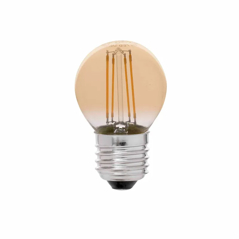 Bombilla LED Faro E27 G45 filamento ámbar 4W 2200K 17493 Envío Exprés