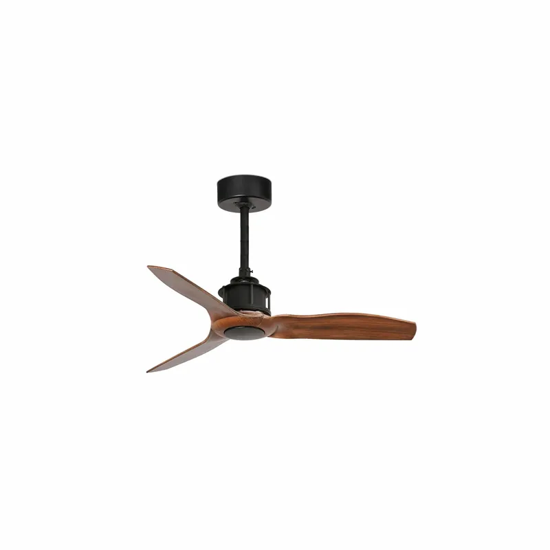 Ventilador de techo sin luz Faro Just motor DC palas de madera nogal Ø81cm 3 palas 33425 Envío Inmediato