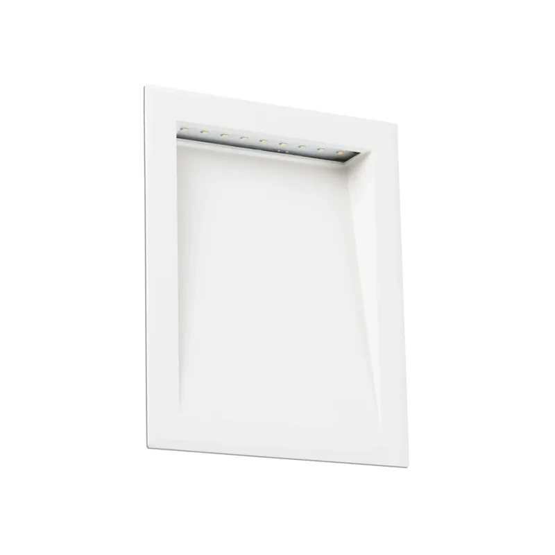 Envío Exprés Empotrable de pared exterior Faro Soun 24cm LED blanco mate 3000K IP65 120° 70901