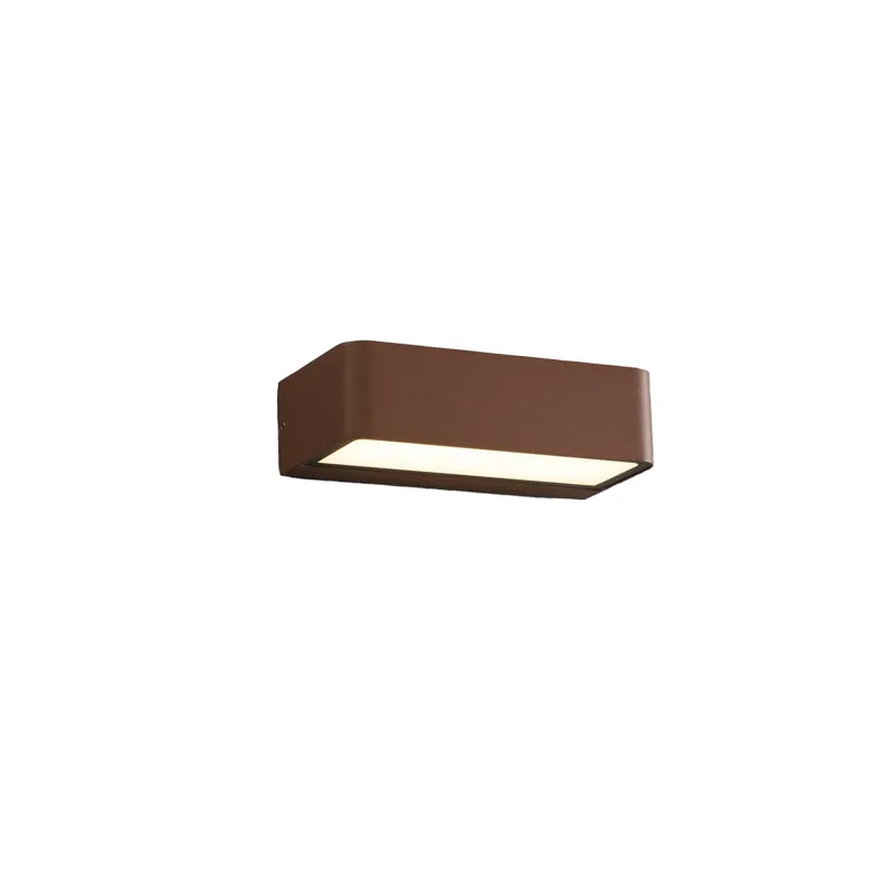 Liquidación Aplique de exterior Faro Takua LED marrón oxido 3000K IP65 136° opal 71309