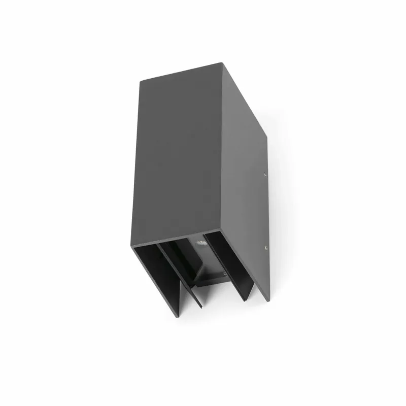 Aplique de exterior Faro Blind 16cm LED gris oscuro 3000K IP65 70634 Alta Calidad
