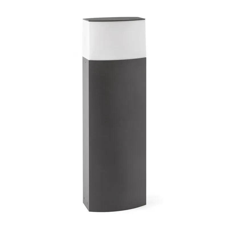 Baliza de exterior Faro Datna 60cm E27 LED gris oscuro IP44 opal 74442 A Buen Precio