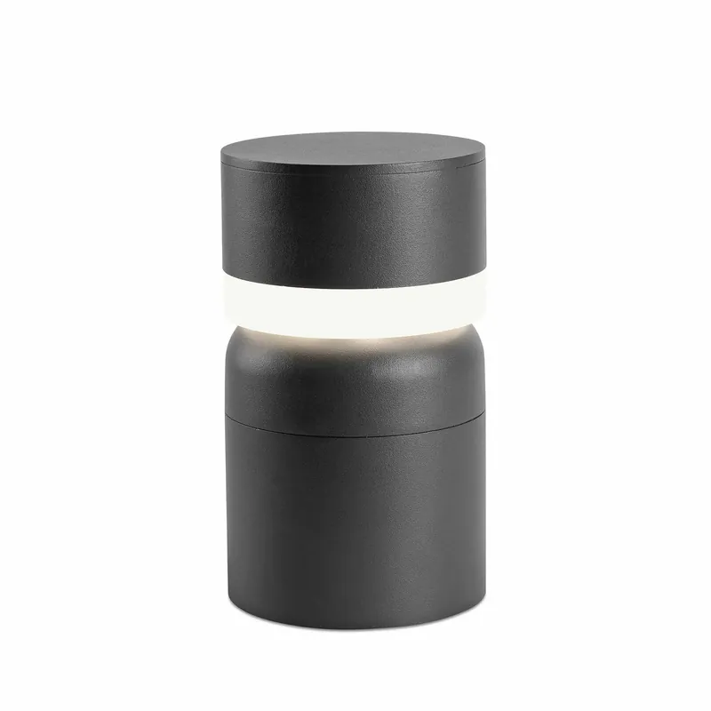 Súper Precio Baliza de exterior sobremuro Faro Sete 25cm LED gris oscuro 3000K IP54 opal 75521