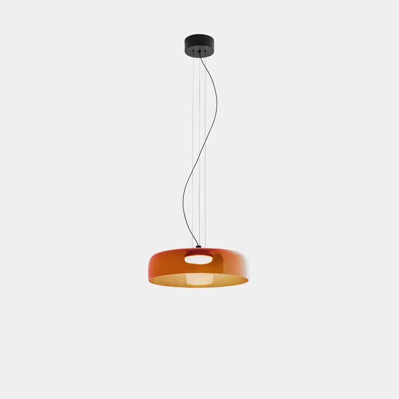 Solo Por Tiempo Limitado Lámpara de techo colgante LedsC4 Levels LED negro ámbar CCT regulable DALI Ø42cm 00-A044-05-15
