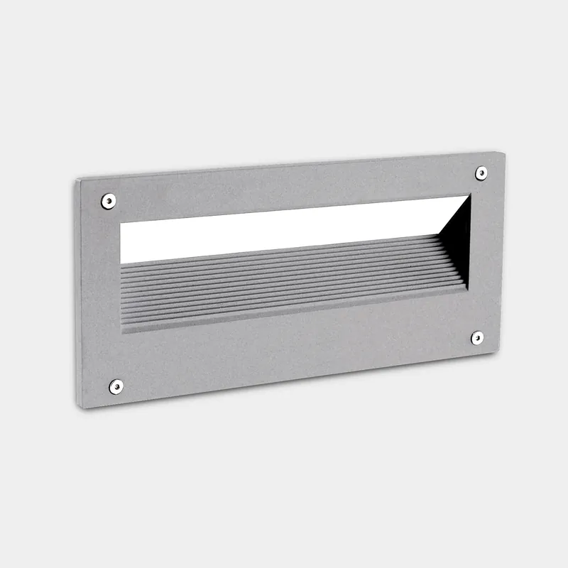 Empotrable de pared LedsC4 Micenas Asymmetrical Rectangular LED gris urbano 05-E129-Z5-EH Alta Calidad